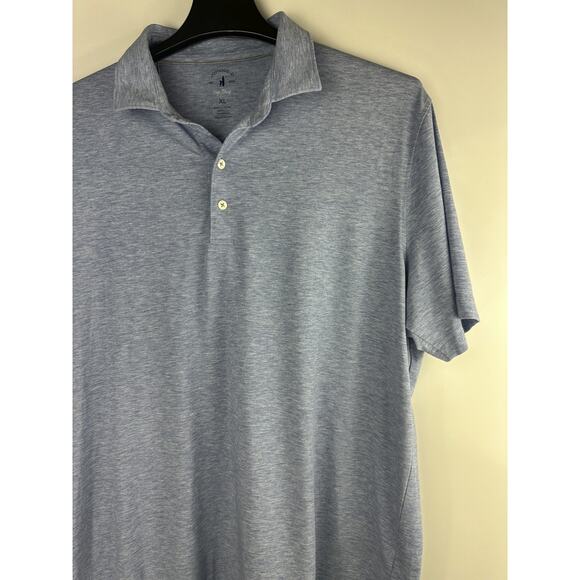 Johnnie-O Top Shelf Polo Shirt Maddox Blue Stretch Performance UPF Golf Men's XL - Picture 4 of 8